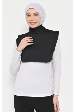 Naura Inner Neck Hijab Black